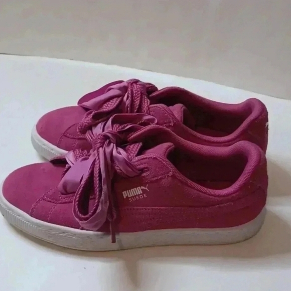 Puma Kids Fuchsia Sneakers - Picture 5 of 15